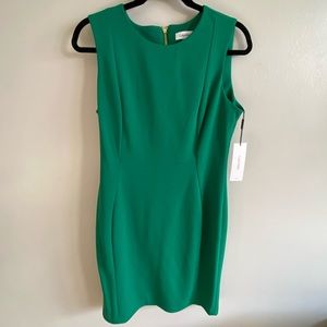 NWT- Emerald Green Mid Length Tank Calvin Klein Dress